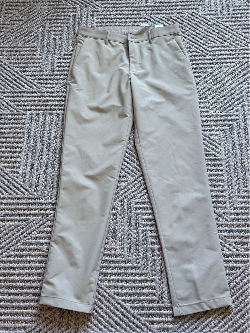Banana Republic London Fog Beige Polyester Dress Pants 32x34